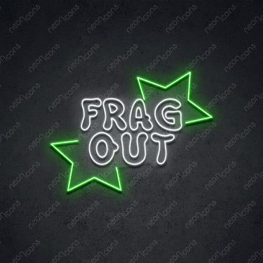 'Frag Out' Neon Sign by Neon Icons